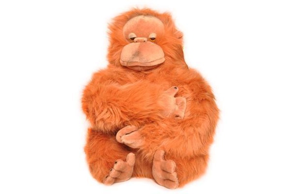 large stuffed orangutan